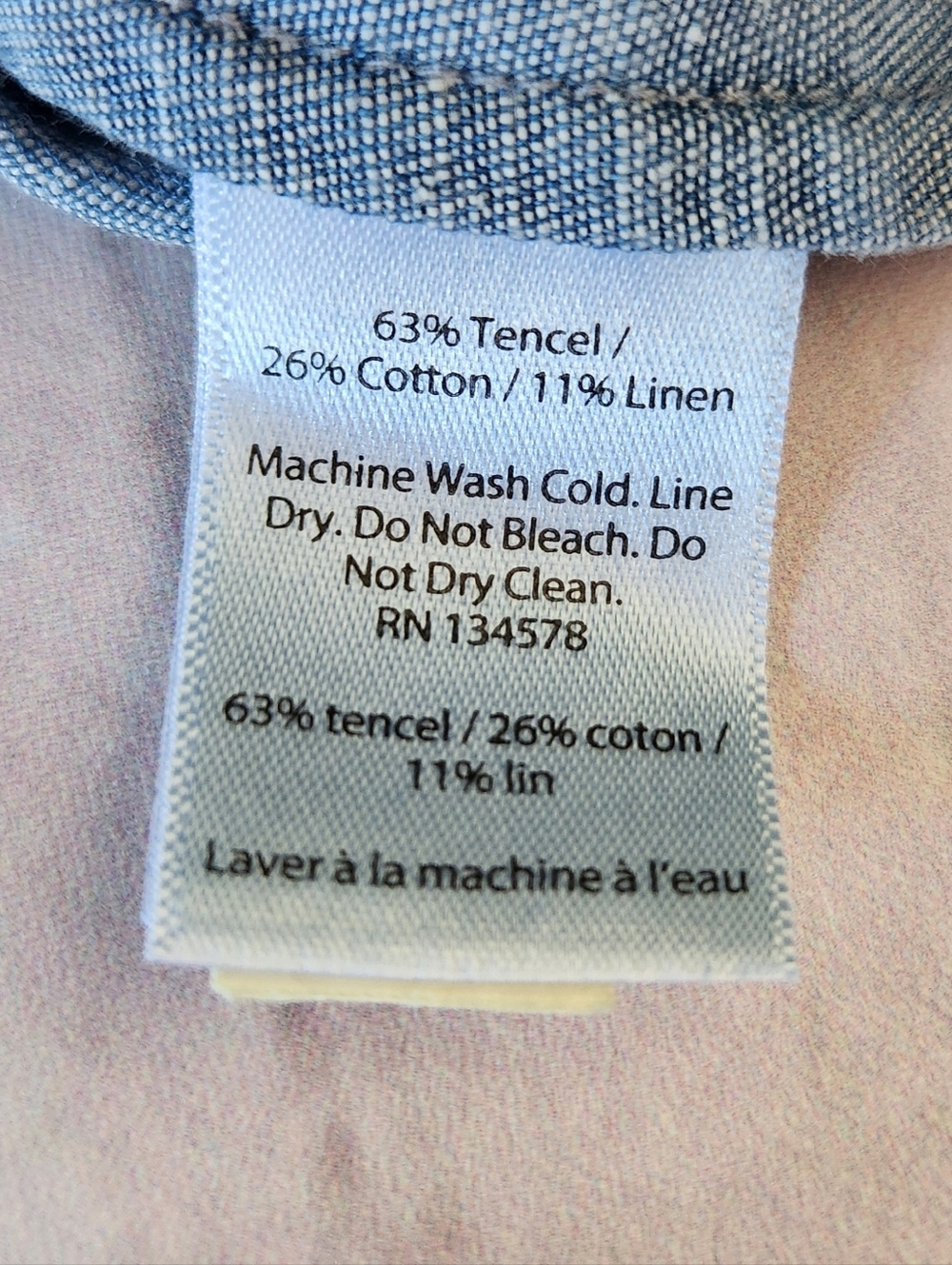 NWT Vineyard Vines "Chambray Flutter Sleeve Lace Up Dress" Blue, Women's Size 0 - Picture 8 of 9